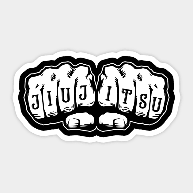 Jiu Jitsu Brazilian BJJ Armbar MMA Fighting Sticker by ChrisselDesigns